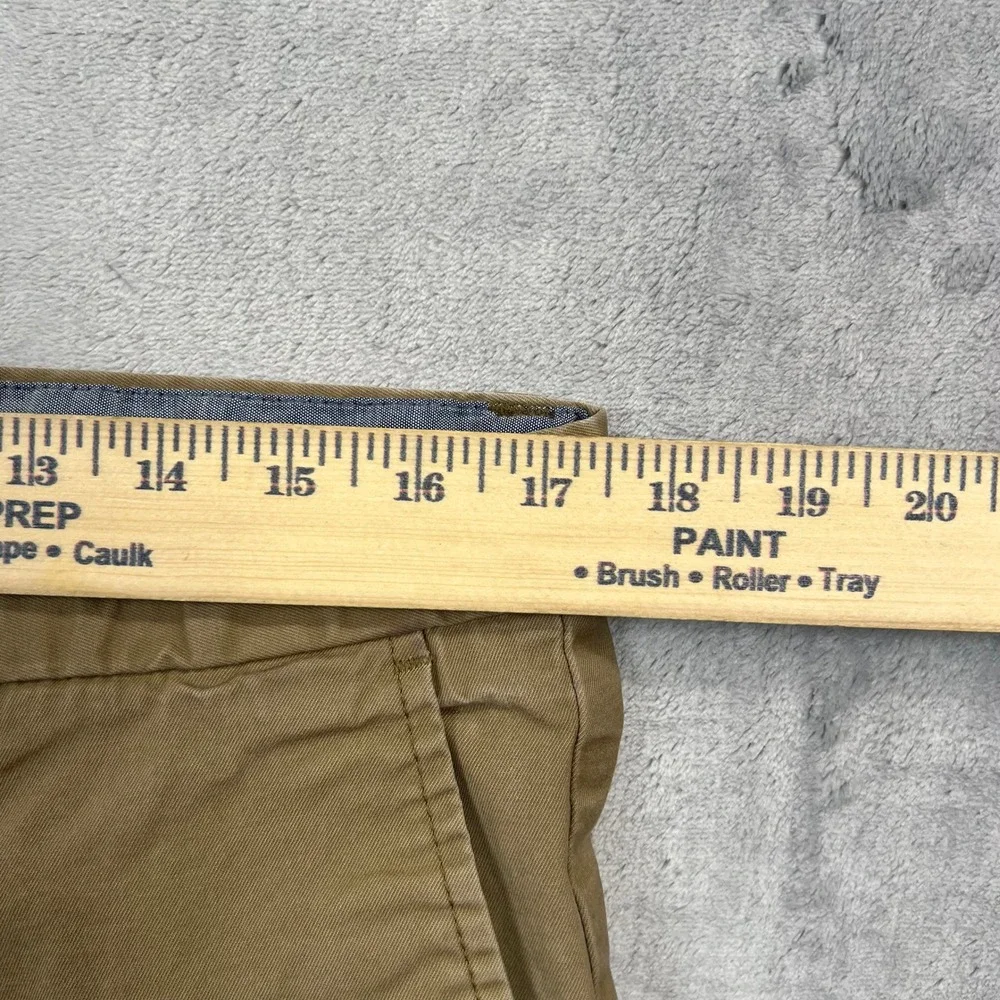 Banana Republic Fulton Skinny Chino Men 35x30 Khaki Stretch Cotton Pants